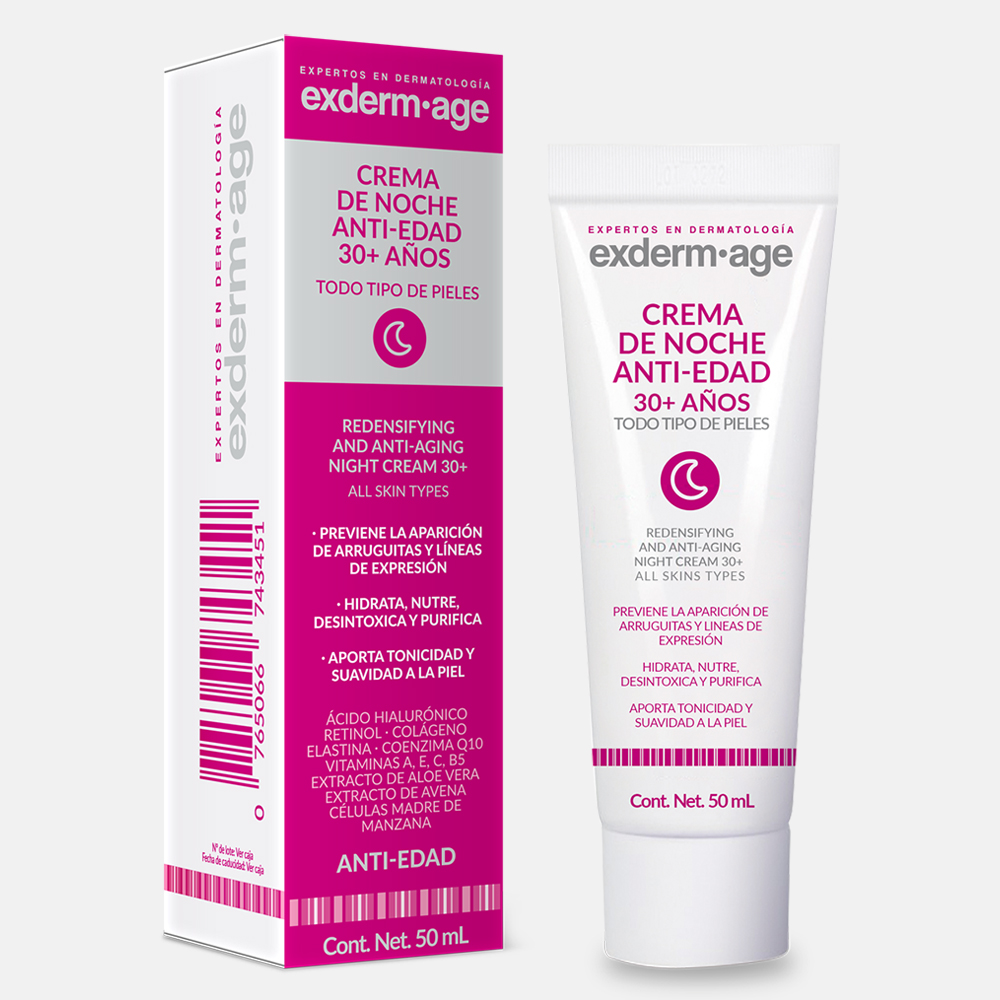 EXDERM AGE CREMA DE NOCHE 30+ AÑOS