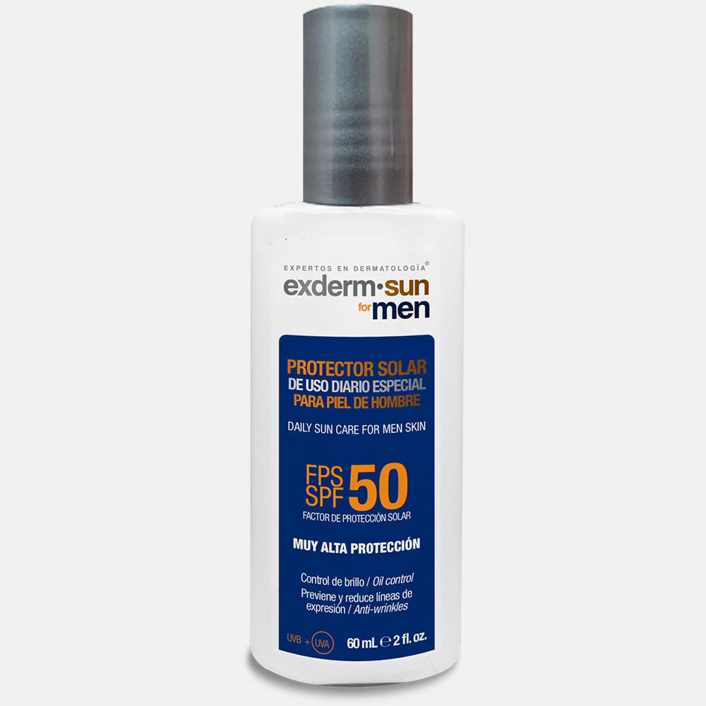 EXDERM SUN FOR MEN, PROTECTOR SOLAR FPS 50 PARA HOMBRE